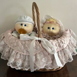 1985 Cabbage Patch Preemie Edition Soft Sculpture Twins Babies